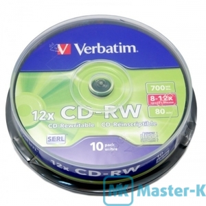 Диск Verbatim CD-RW 700MB/12x