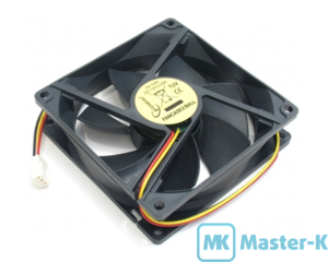 CASE Gembird FANCASE/BALL-OEM 80x80x25, 3-pin, Black