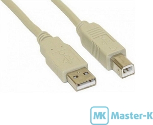 Кабель USB 2.0 AM-BM, 3.0 м, Atcom Феррит