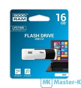 USB FLASH 16Gb GoodRam UCO2 UCO2-0160KWR11 Black-White