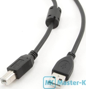 Кабель USB 2.0 AM-BM, 0.8 м Atcom феррит