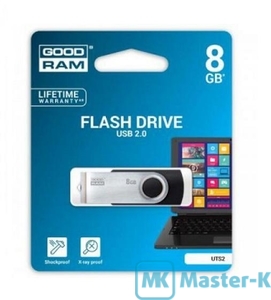 USB FLASH 8Gb GoodRam UTS2 (Twister) Black UTS2-0080K0R11