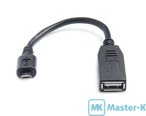 Кабель USB 2.0 microUSB OTG 0.1 м REAL-EL