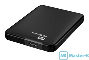 HDD 2,5" USB 1Tb WD WDBUZG0010BBK-WESN 5400, 8Mb Black, USB 3.0
