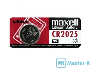 Батарейка Maxell Lithium CR2025