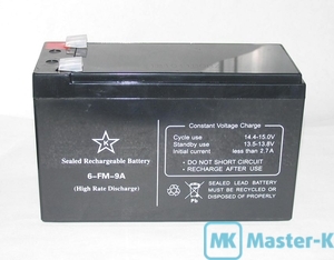 Аккумуляторная батарея 12В/9 Ач для UPS KSTAR (6-FM-9A)