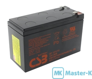 Аккумуляторная батарея 12В/7,2 Ач для UPS CSB GP1272F2(28W)
