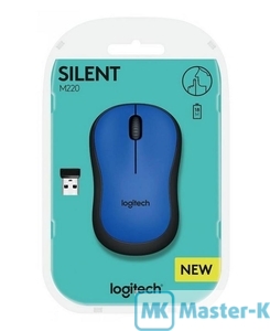 Мышь Logitech M220 Silent Wireless Mouse Blue USB