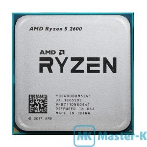 AMD RYZEN 5 2600 3,4GHz (Turbo 3.90GHz)/6C,12T/16Mb-L3, AM4 Tray