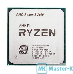 AMD RYZEN 5 3600 3,6GHz (Turbo 4.20GHz)/6C,12T/32Mb-L3, AM4 Tray