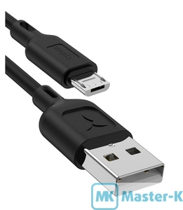 Кабель USB 2.0 microUSB 1.2 м T-PHOX Fast T-M829 Black