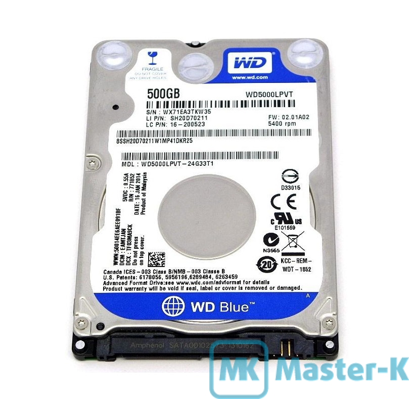 Диск 500gb western. Жесткий диск WD 500гб для ноутбука. WDC wd5000lpvt-22g33t0. WD Blue 500gb HDD Scorpio. Жёсткий диск 500 ГБ для ноутбука Western Digital.