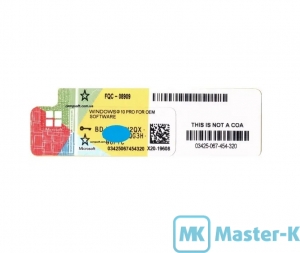 Microsoft Windows 10 Professional 64-bit Ukrainian OEM Наклейка