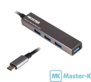 USB HUB Maxxter HU3С-4P-02 Black 4-port USB 3.1 Type-C