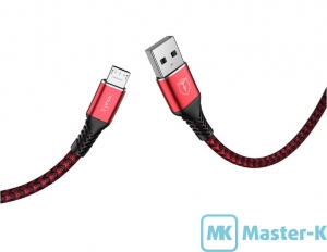 Кабель USB 2.0 microUSB 1.0 м T-PHOX Jagger T-M814 Red