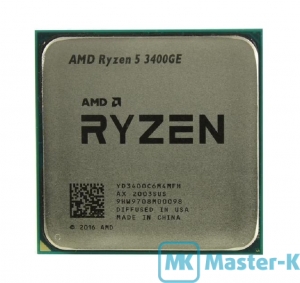 AMD RYZEN 5 3400GE 3,3GHz (Turbo 4.0GHz)/4C,8T/4Mb-L3, AM4 Tray
