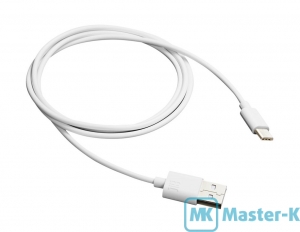 Кабель USB 2.0 Type C, 1.0 м Canyon CNE-USBC1W White