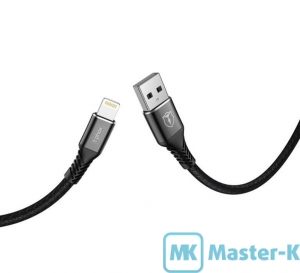 Кабель USB 2.0  Lightning, 1.0 м T-PHOX Jagger T-L814 Black
