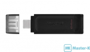 USB FLASH 64Gb Kingston DT70/64GB Type-C Black