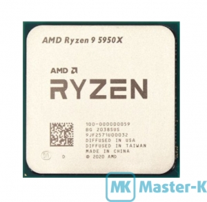 AMD RYZEN 9 5950X 3,4GHz (Turbo 4.90GHz)/16C,32T/64Mb-L3, AM4 Tray