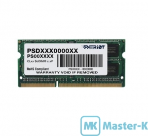 SO-DDR3L 4Gb 1600 Patriot Signature Line (PSD34G1600L2S)