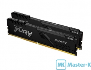 DDR4 32Gb (2*16Gb) 2666 Kingston Fury Beast Black (KF426C16BB1K2/32)