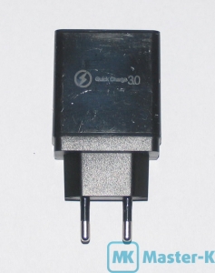 Зарядное устройство сетевое MK Quick Charge 3.0 USB Charger 45W Black