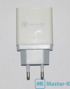 Зарядное устройство сетевое MK Quick Charge 3.0 USB Charger 45W White