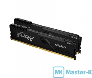 DDR4 64Gb (2*32Gb) 3200 Kingston Fury Beast Black (KF432C16BBK2/64)