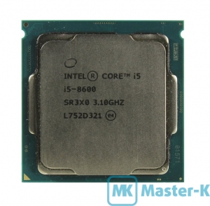Intel Core i5-8600 3,10GHz/2666MHz/9Mb-L3/GPU-350/1150MHz, LGA-1151 Tray