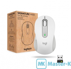 Мышь Logitech M650 L Wireless Mouse Off-White USB