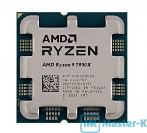 AMD RYZEN 9 7900X 4,7GHz (Turbo 5.60GHz)/12C,24T/64Mb-L3, AM5 Tray