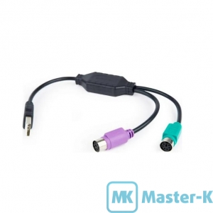 Переходник USB --> 2xPS/2 Cablexpert UAPS12-BK