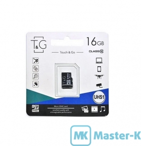 FLASH 16Gb microSDHC T&G (TG-16GBSD10U1-00), Class 10