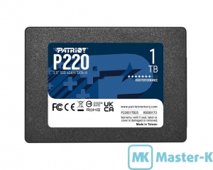 SSD 2,5" SATA 1Tb Patriot P220 (P220S1TB25)