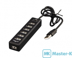 USB HUB Frime FH-20040 7-port Black