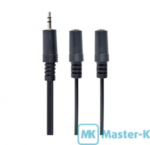 Кабель Audio 3.5мм/2*3.5мм Male-Female 1.5 м (удлиннитель)