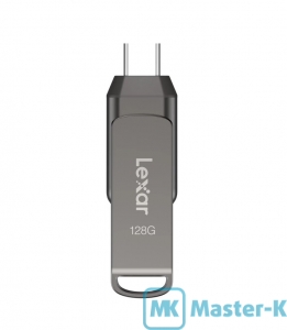 USB FLASH 128Gb Lexar JumpDrive Dual Drive D400 (LJDD400128G-SNQNC) USB 3.1 Type A/C