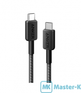 Кабель USB 3.0  Type C - Type C, 0.9 м Anker 322 A81F5G11 Black