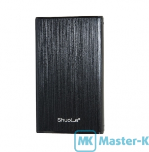 Mobile USB SATA 2,5" SHUOLE U25K BLACK USB 2.0