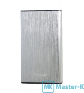 Mobile USB SATA 2,5" SHUOLE U25K SILVER USB 2.0