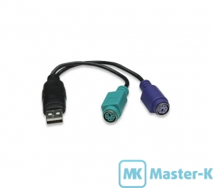 Переходник PS/2 --> USB  Manhattan
