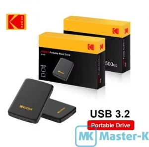 HDD 2,5" USB 500Gb Kodak P150 Black USB 3.2 Gen1