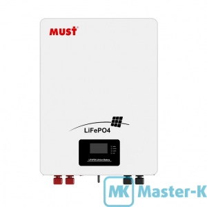 АКБ 48V LiFePO4 MUST LP16-48100 100Ач (5120Вт) BMS 16S100A