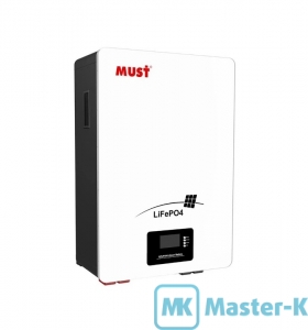 АКБ 48V LiFePO4 MUST LP1600-48100 100Ач (5120Вт) BMS 16S100A