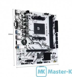 Socket AM4 Machinist B450M AM4-A, AMD B450 Chipset, mATX