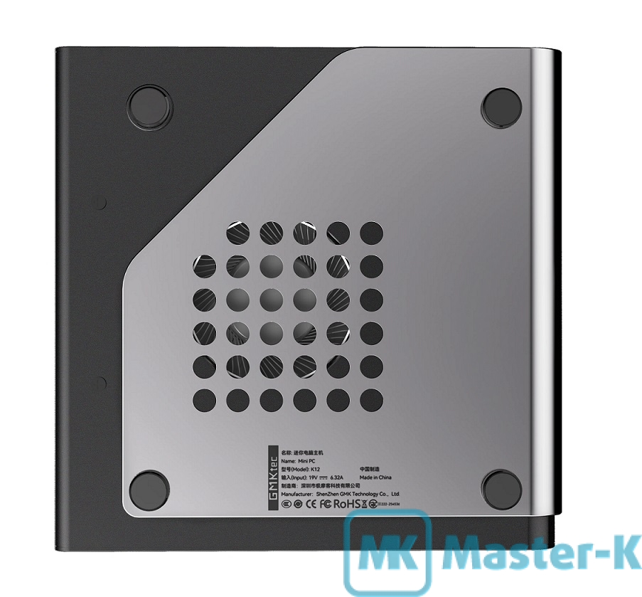 Неттопы : Неттоп GMKtec NucBox K12, Black, Ryzen 7 H 255 (16x3.8