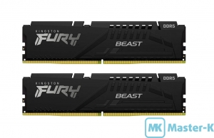 DDR5 64Gb (2x32Gb) 5600 Kingston Fury Beast Black (KF556C36BBE2K2-64)
