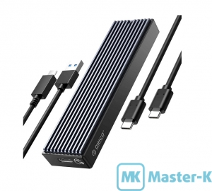 Mobile USB Type-C M.2 NVMe Orico ORICO-M2PVM-C3-BK-BP USB 3.2 Gen2 Type-C Black