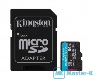 FLASH 128Gb microSDXC Kingston Canvas Go! Plus (SDCG4/128GB), UHS-1
